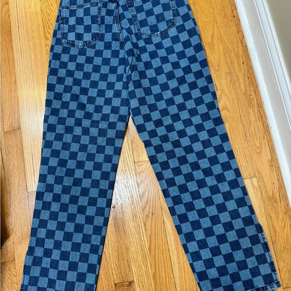 DiIVIDCO H&M Checkered  Print Jeans